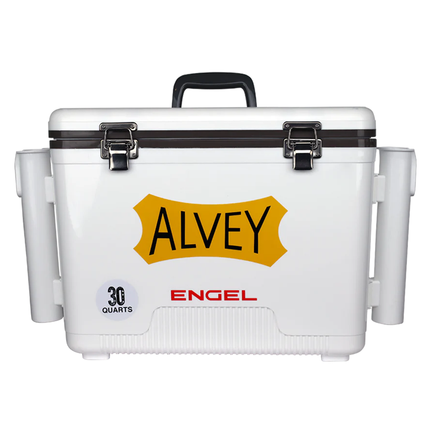Alvey Engel Cooler Box + Rod Holders