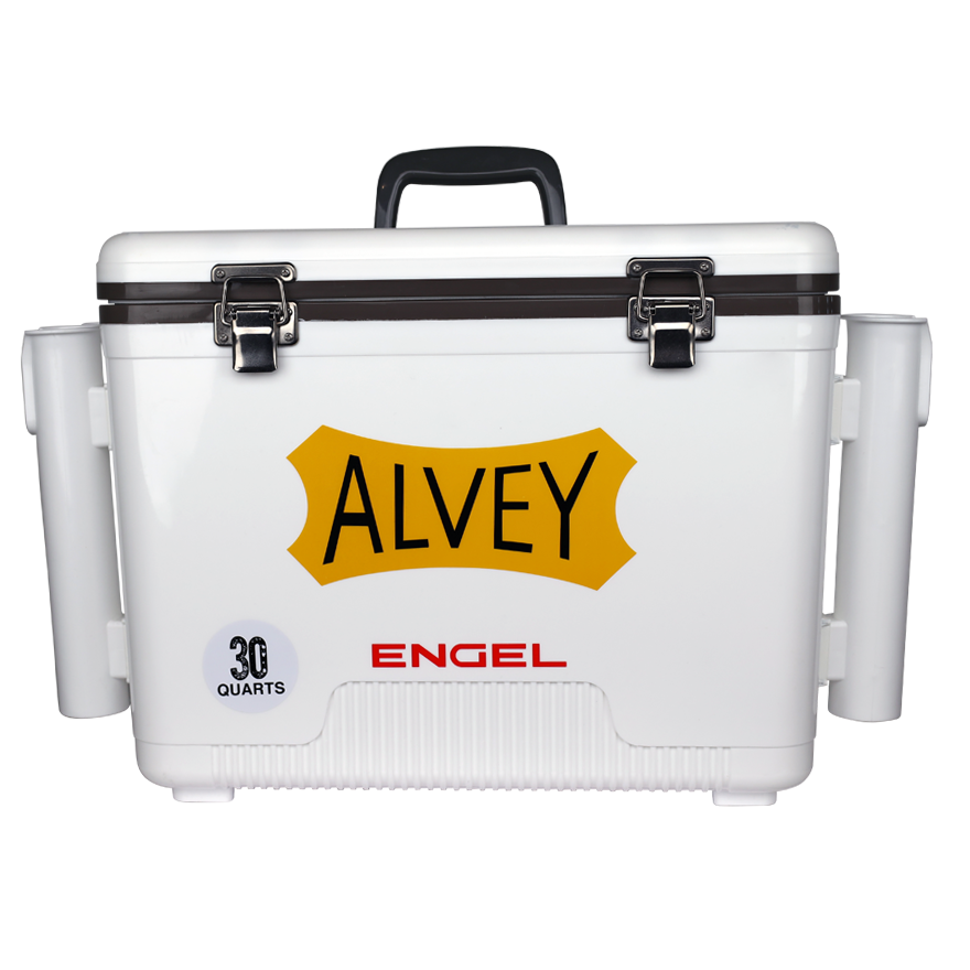 Alvey Engel Cooler Box + Rod Holders