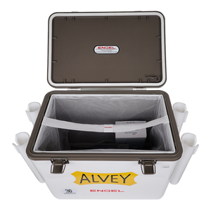 Alvey Engel Cooler Box + Rod Holders