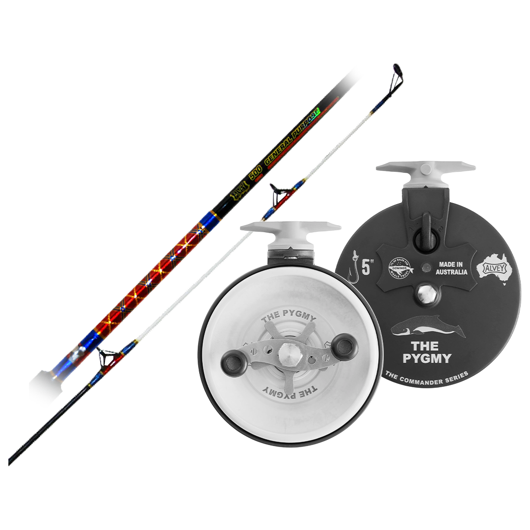 best alvey reel for rock fishing Commander Pygmy 5" Combo