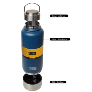 Alvey Water Bottle with Detachable Cup 950ml