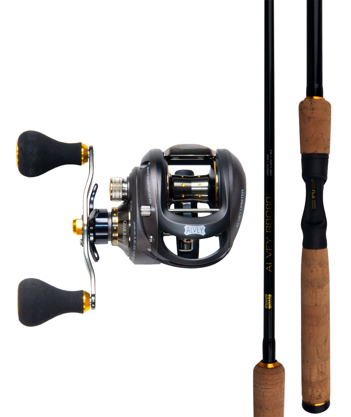 Orbiter Baitcaster Combo's