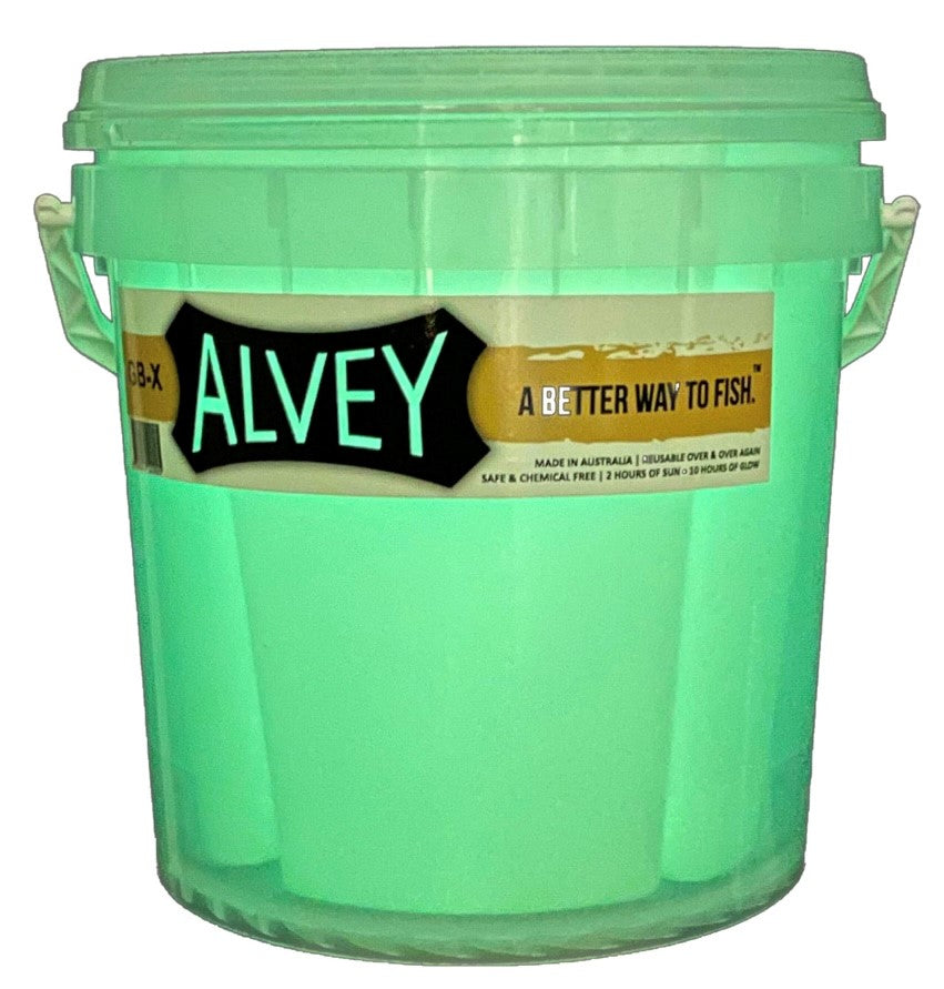 Alvey Glow Bait Bucket Kit with x4 Inserts