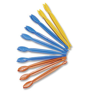 disgorging fish hooks 4pcs Hook Remover Tool Plastic Fish Dehooker Unhook Extractor Tool The ends have different diameters for use with panfish Snowbee Stainless Steel Fish Hook